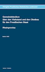 Gemeindelexikon über den Viehstand und den Obstbau für den Preußischen Staat, Rheinprovinz