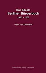 Das älteste Berliner Bürgerbuch 1453 - 1700