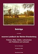 Beiträge zu einem neueren Landbuch der Marken Brandenburg