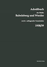 Adreßbuch der Städte Babelsberg und Werder, 1938/39