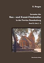 Inventar der Bau- und Kunst-Denkmäler in der Provinz Brandenburg, Band II
