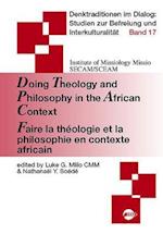 Doing Theology and Philosophy in the African Context