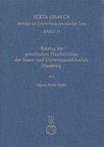 Katalog Der Griechischen Handschriften Der Staats- Und Universitatsbibliothek Hamburg