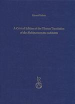 A Critical Edition of the Tibetan Translation of the Mahaparinirvana-Mahasutra