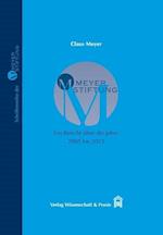 MEYER-STIFTUNG - Ein Bericht über die Jahre 2005 bis 2015