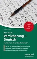 Wörterbuch Versicherung - Deutsch