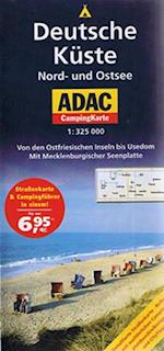 Deutsche Küste: Nord- und Ostsee, ADAC CampingKarte 1:325.000