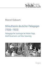 Milieutheorie Deutscher Padagogen (1926-1933)