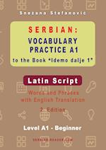 Serbian Vocabulary Practice A1 to the Book 'Idemo dalje 1' - Latin Script