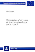 Construction D'Un Reseau de Termes Sociologiques Sur Le Pouvoir
