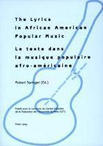 The Lyrics in African American Popular Music - Le Texte Dans La Musique Populaire Afro-Americaine