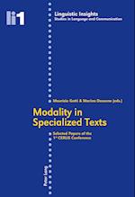 Modality in Specialized Texts
