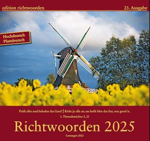 Richtwoorden Kalender 2025