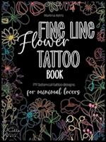 Fine Line Flower Tattoo Book