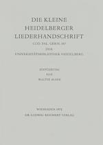 Die Kleine Heidelberger Liederhandschrift