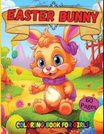 Easter Bunny Coloring Book for Girls