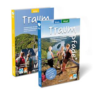 Traumpfade Geschenk-Set. Zwei Bände mit 41 Top-Touren an Rhein, Mosel und in der Eifel. Detail-Karten, GPS-Daten und Höhenprofile.