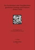 Ein Enchiridion oder Handbüchlein geistlicher Gesänge und Psalmen (Erfurt 1524)