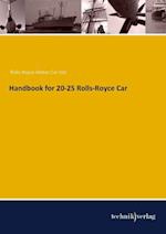 Handbook for 20-25 Rolls-Royce Car