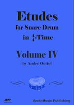 Etudes for Snare Drum in  4/4-Time - Volume 4