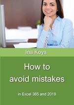 How to avoid mistakes