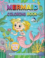 Mermaid Coloring Book ages 3-5