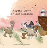 Alpaka Samy an der Nordsee