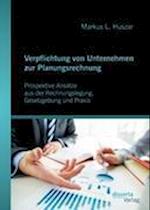 Verpflichtung von Unternehmen zur Planungsrechnung: Prospektive Ansätze aus der Rechnungslegung, Gesetzgebung und Praxis