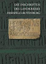 Die Inschriften Des Landkreises Hersfeld-Rotenburg
