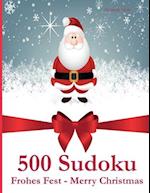 500 Sudoku Frohes Fest - Merry Christmas