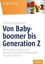 Von Babyboomer bis Generation Z