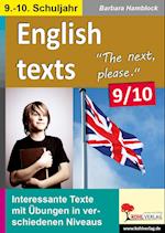 English texts - The next, please. / 9.-10. Schuljahr