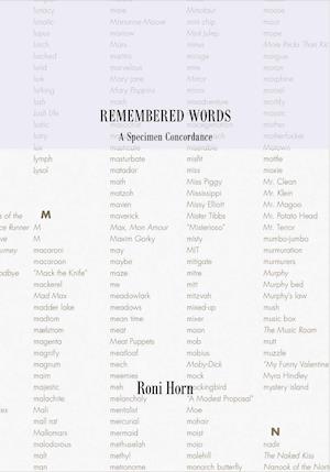 Roni Horn: Remembered Words