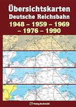 Übersichtskarten der DEUTSCHEN REICHSBAHN 1948 - 1959 - 1969  - 1976 - 1990