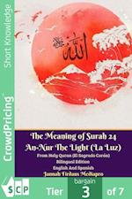 Meaning of Surah 24 An-Nur The Light (La Luz) From Holy Quran (El Sagrado Coran) Bilingual Edition English Spanish