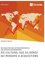 Die Cultural Due Diligence bei Mergers & Acquisitions. Relevanz für den Unternehmenserfolg und Integrationsmaßnahmen