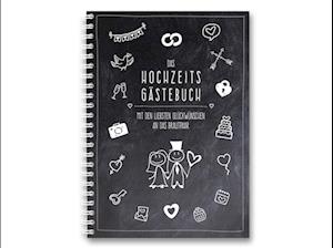 familiawedding black-Doodle- Design XXL Gästebuch zur Hochzeit