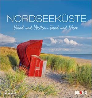 Nordseeküste Postkartenkalender 2025 - Wind und Wellen - Sand und Meer