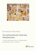 Vier philosophische Texte des Mahâbhâratam