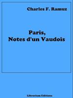 Paris, Notes d'un Vaudois