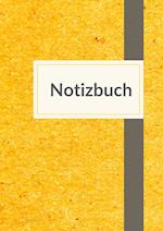 Notizbuch A5 blanko - 100 Seiten 90g/m² - Soft Cover Gelb - FSC Papier