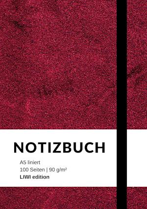 Notizbuch A5 liniert - 100 Seiten 90g/m² - Soft Cover violett - FSC Papier