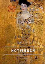Notizbuch klein A5 Blanko - Notizheft 44 Seiten 90g/m² - Softcover Gustav Klimt "Adele Bloch-Bauer I" - FSC Papier