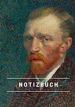 Notizbuch klein A5 Blanko - Notizheft 44 Seiten 90g/m² - Softcover Vincent van Gogh "Selbstporträt 1887" - FSC Papier