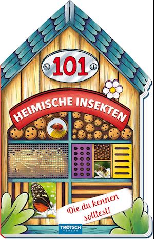 Trötsch Buch in Hausform 101 Heimische Insekten von A bis Z, die du kennen solltest