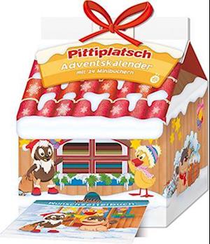 Trötsch Unser Sandmännchen Adventskalender Haus mit 24 Minibüchern Pittiplatsch