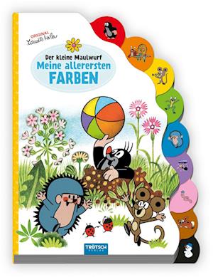 Trötsch Der kleine Maulwurf Pappenbuch mit Register Meine allerersten Farben