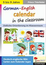 German-English calendar in the classroom