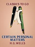 Certain Personal Matters