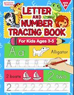 Letter And Number Tracing Book For Kids Ages 3-5